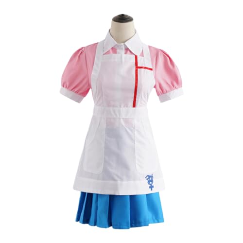 vreplrse Super Dangan 2 Mikan Tsumiki Cosplay Kostüm, niedliches, bequemes und modisches Baumwoll Cosplay Krankenschwester Uniform Komplettset, Wie Gezeigt, S von vreplrse
