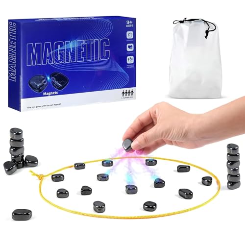 2025 Neu Magnetisches Schachspiel - Kampfschach Mit Magnetisch, Tisch-Magnetspiel, Magnetspiel,Kampfschach mit Magneteffekt, Tragbares Schachbrett Partyzubehör für Familientreffen und Reisen (Blau) von waabose