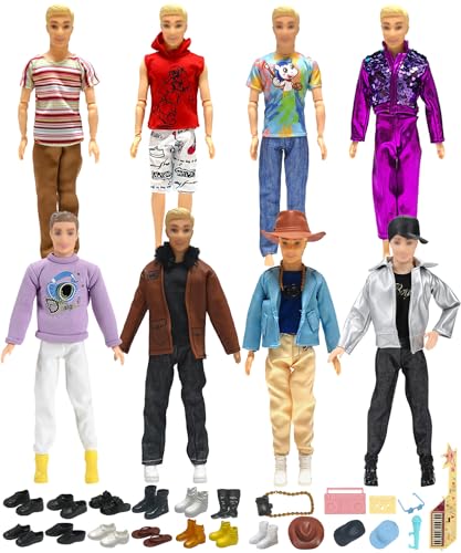 Walenbily 41 pcs Puppen Klamotten Accessoires Set 30 cm Verschieden Kleidung Zubehör 8 Set Puppen Clothes Klamotten、Schuhe、Hut、Kamera、Gitarre、Mikrofon、Gläser、Tonbandgerät、Kassette für 11.5 Zoll Puppen Walenbily 41 pcs Puppen Klamotten Accessoires Set 30 cm Verschieden Kleidung Zubehör 8 Set Puppen Clothes Klamotten、Schuhe、Hut、Kamera、Gitarre、Mikrofon、Gläser、Tonbandgerät、Kassette für 11.5 Zoll Puppen von walenbily