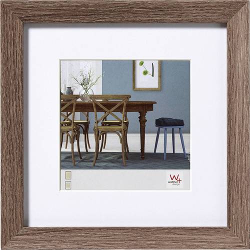 walther+ design EF440N Bilder Wechselrahmen Papierformat: 40 x 40cm Nussbaum von walther+ design