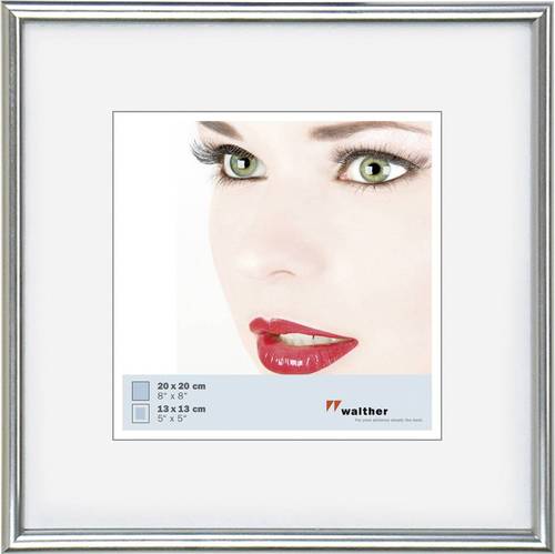 walther+ design KS220H Bilder Wechselrahmen Papierformat: 20 x 20cm Silber von walther+ design