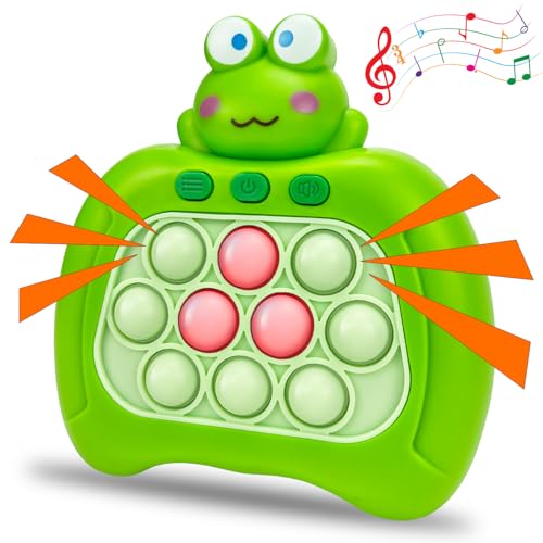 Frosch Quick Push Game，Bubble Pop Game Quick Push elektronisches Spiel Spielzeug ab 3 Jahre，Geburtstagsgeschenk für Jungen & Mädchen & Teenager von weirtoya