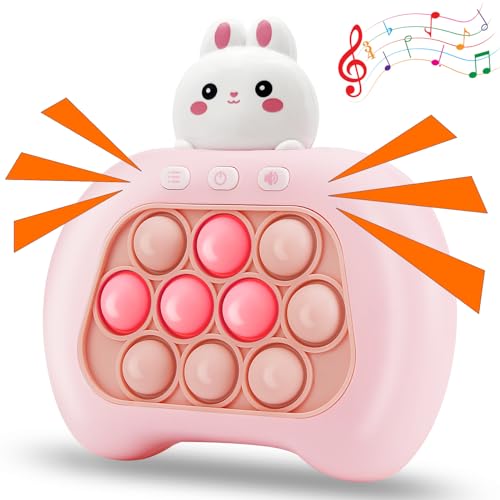 Rabbit Fast Push Game，Pop Bubble Fidget Toy Quick Push Light Up Popping Game Toys for Ages 4-12, Birthday Gifts for Boys & Girls & Teens von weirtoya