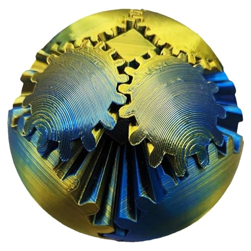 Gear Ball 3D Gedrucktes Gear Ball Fidget Toy, Zahnrad Ball, Cube Fidget Toy, Stress Und Angst Entspannendes Fidget Toy, Das Steampunk Whirling Wonder Fidget Toys von weiting