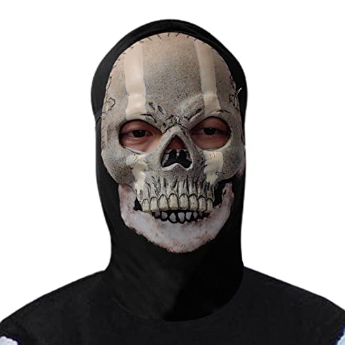 weiting Gruselige Halloween-Maske,Gruselige Maske, realistische Geistermasken aus Latex für Erwachsene - Böse Geistermaske, gruseliges Halloween-Latex-Kostüm für Erwachsene für Urlaubsparty-Requisiten von weiting