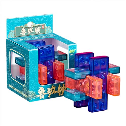 weiting Luban Lock Spielzeug | 3D-Rätsel Schalten Sie ineinandergreifende Puzzlespiele frei,3D-Puzzles, Logik-Puzzle, IQ-Test-Spielzeug, Handheld-Puzzlespiele, Weihnachtsgeburtstagsgeschenke von weiting