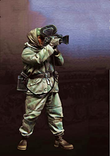 weizhang 1/35 World War II Photograph Reporter Resin Soldier Model Kit, unbemalter und selbst zusammengebauter Druckguss-Miniaturbausatz-T9K54 von weizhang