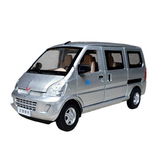 1:24 Legierung Huolala Van Simulation Wuling Rongguang Automodell Kindertransport Kleiner LKW Jungenspielzeugauto(Silver) von wenjiang