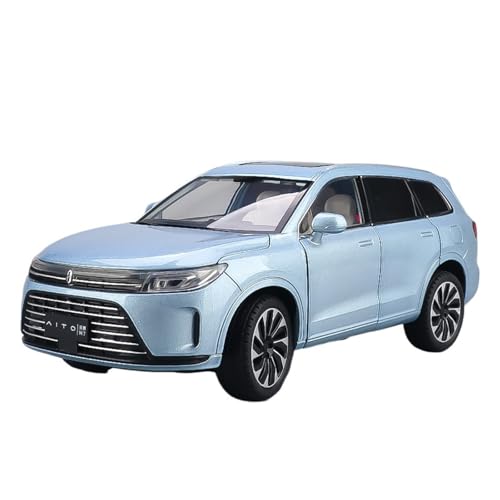 Denn Das 1:24 Nachahmungslegierungs-SUV-New-Energy-Fahrzeugmodell Von AITO M7 Ist EIN Sammlerstück EIN Spielzeugauto Im Zusammenhang Mit Seres Und EIN Tolles Geschenk for Jungen.(Blue) von wenjiang