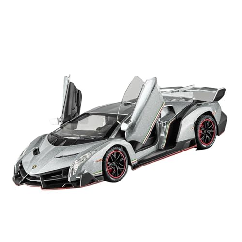 For Das 1:24-Legierungsautomodell In Magic Mirror Silver Poison Handelt Es Sich Um Ein Großes Simuliertes Supercar-Spielzeug Das Als Geschenk For Jungen Und Auch Als Sammlerornament Verwendet Werden K von wenjiang