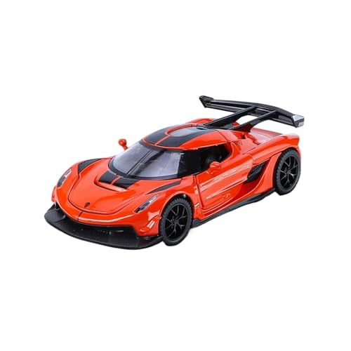 Geeignet for 1/32 Legierung Auto Modell Pull-Back Sound Und Licht Spielzeug Rennwagen Koenigsegg Ghost Sport Auto for Jungen(Red) von wenjiang