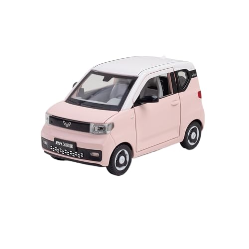 Geeignet for 1:24 Wuling Hongguang MINIEV Automodellsammlung Ornament Legierung Spielzeugauto for Jungen(Pink) von wenjiang