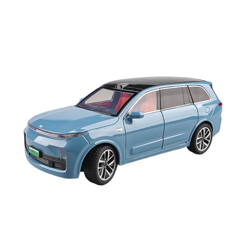 for 1:24 Li Auto L9 Simulation Legierung SUV Kinder New Energy Fahrzeug Modell Spielzeug EIN Geschenk for Jungen Mit Licht Und Sound Effekte for Dekoration Und Sammlung.(Blue) von wenjiang