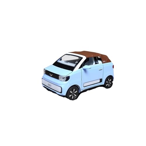 for 1:24 Original Wuling Hongguang Mini Legierung Auto Modell Simulation Cabrio Auto Ornamente Unisex Spielzeug(Blue) von wenjiang