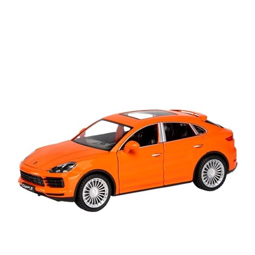 for 1:24 Simulation Spielzeugauto Modell Legierung Mit Sound Und Licht Sportwagen SUV Eine Verzierung for Jungen(Orange) von wenjiang