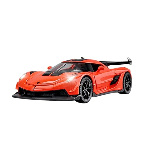 for 1:32Jesko Auto Modell Legierung Simulation Super Sport Auto Modell Kinder Spielzeug Auto EINE Sammlung for Jungen(Orange) von wenjiang