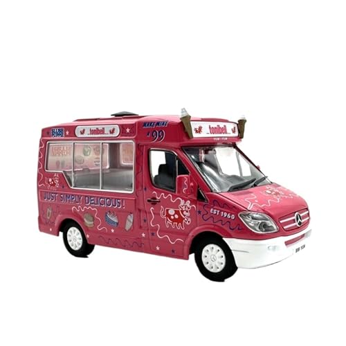 for 1:43 Big Ben Ice Cream Car Glitter Trafficking Car Automodellsammlung Legierung Autosimulation Ornamente von wenjiang