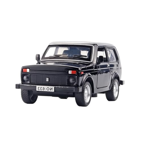 wenjiang 1/32 Lada Automodell Simuliertes Rückzugsspielzeugauto Mit Ton Und Licht Vier Türen Zu Öffnen for Jungen Sammlung Ornament(Black) von wenjiang