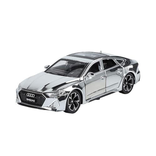 wenjiang 1/32 RS7 Legierung Auto Nachahmung Simulation Auto Modell EIN Spielzeugauto Und Sammler Geschenk for Kinder Und Jungen(Silver) von wenjiang