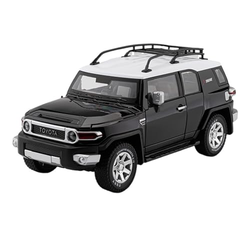 wenjiang 1:24 FJ Cruiser Legierung Automodell Simuliertes Geländewagenmodell Sound Und Licht Rückzugsspielzeug Ornament(Black) von wenjiang