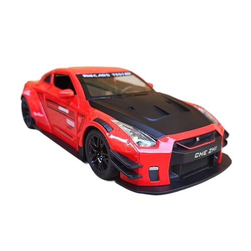 wenjiang 1:24 Legierung GTR35 Automodell Eine Simulation Eines Sportwagens Es Ist EIN Großes Spielzeugauto for Kinder Und Auch EIN Rennornament Geeignet for Jungen(Red) von wenjiang