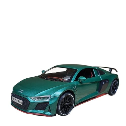 wenjiang 1:24 R8 V10 Legierung Automodell Kinderspielzeugauto Simulierter Sportwagen Sammlerstück Ornament Jungengeschenk(Green) von wenjiang