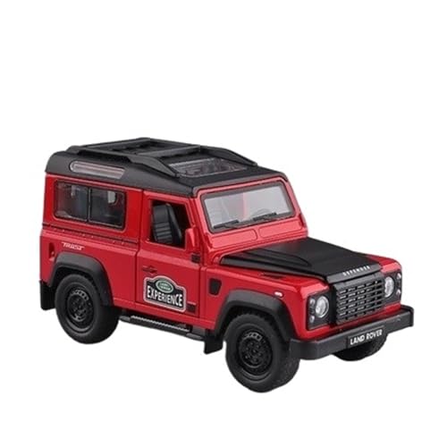 wenjiang Anwendbar Auf 1/32 Defender-Automodell EIN Simulationslegierungs-Rückziehauto EIN Metallspielzeugauto for Jungen Geeignet for Die Sammlung Als Dekoratives Stück Und Als Geschenk(Red) von wenjiang