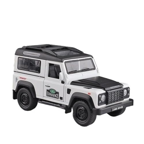 wenjiang Anwendbar Auf 1/32 Defender-Automodell EIN Simulationslegierungs-Rückziehauto EIN Metallspielzeugauto for Jungen Geeignet for Die Sammlung Als Dekoratives Stück Und Als Geschenk(White) von wenjiang