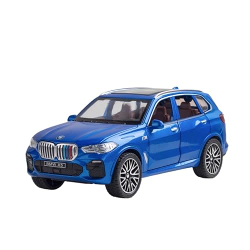 wenjiang Anwendbar Auf 1/32 X5 Legierung Automodell SUV Geländewagen EIN Metallspielzeugauto for Jungen, Geeignet for Sammlungsdekoration Und Als Geschenk(Blue) von wenjiang