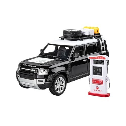 wenjiang Anwendbar Auf Defender-Automodelle Im Maßstab 1:24 Simulation Von Legierungs-Geländefahrzeugen Spielzeugautos for Jungen Sammlung Von Ornamenten Und Geschenken.(Black) von wenjiang