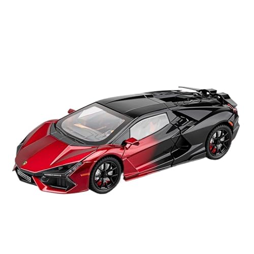 wenjiang Denn Das Legierungsautomodell des Aventador Im Maßstab 1:24 Das Den Echten Metallsportwagen Imitiert Ist EIN Spielzeuggeschenk for Jungen.(Black and red Gradient) von wenjiang