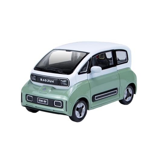 wenjiang Geeignet for 1:24 Baojun Wuling Kiwi EV Automodell Simulierte Legierung Mini-Elektrofahrzeug Ornament Kinderspielzeugauto(Green) von wenjiang