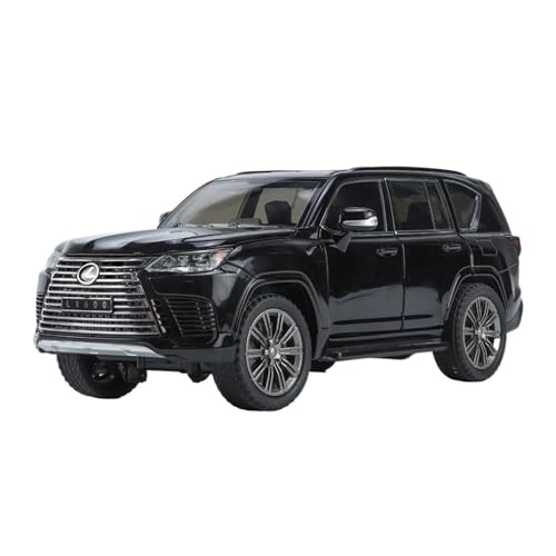 wenjiang Geeignet for 1:24 LX600 Legierung Auto Modell Simulierte SUV Geländewagen Jungen Spielzeug Ornament.(Black) von wenjiang