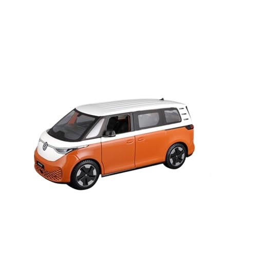 wenjiang Geeignet for 1:24 Van Legierung Auto Modell Metall Auto Modell Ornament Sammlung Junge Spielzeug Geschenk(Orange) von wenjiang