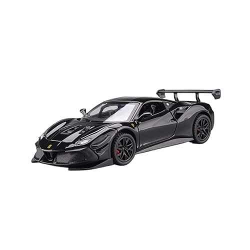 wenjiang Geeignet for 1:32 488 Supercar-Modell Simuliertes Legierungs-Rückzieh-Spielzeugauto for Jungen Metall-Spielzeugauto for Sammlung Ornament Und Geschenk.(Black) von wenjiang