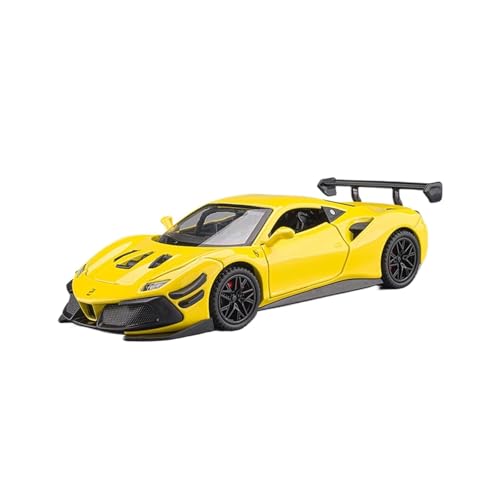 wenjiang Geeignet for 1:32 488 Supercar-Modell Simuliertes Legierungs-Rückzieh-Spielzeugauto for Jungen Metall-Spielzeugauto for Sammlung Ornament Und Geschenk.(Yellow) von wenjiang