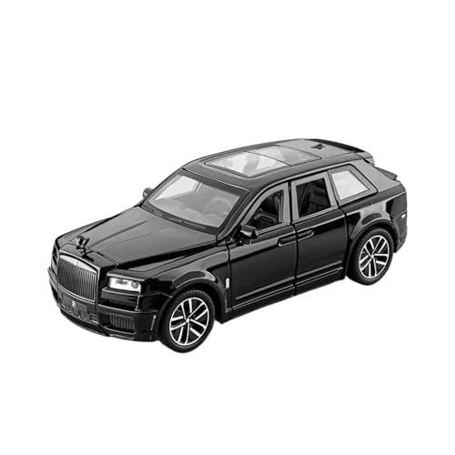 wenjiang Geeignet for 1:32 Cullinan Auto Modell Vorderrad Lenkung Simulation Legierung Sammlung Ornament Kinder Spielzeug Auto Ornament(Black) von wenjiang