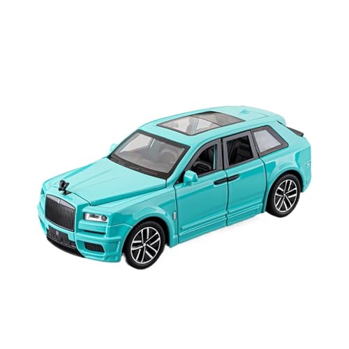 wenjiang Geeignet for 1:32 Cullinan Auto Modell Vorderrad Lenkung Simulation Legierung Sammlung Ornament Kinder Spielzeug Auto Ornament(Blue) von wenjiang