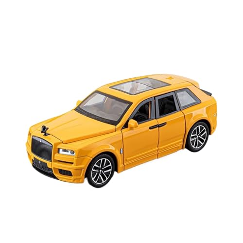 wenjiang Geeignet for 1:32 Cullinan Auto Modell Vorderrad Lenkung Simulation Legierung Sammlung Ornament Kinder Spielzeug Auto Ornament(Yellow) von wenjiang