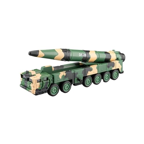 wenjiang Geeignet for 1:50 Dongfeng-26 Raketenwerfer Militärmodell Legierung Mit Ton Und Licht Verschiebbares Pneumatisches Hebefass Kinderspielzeug von wenjiang