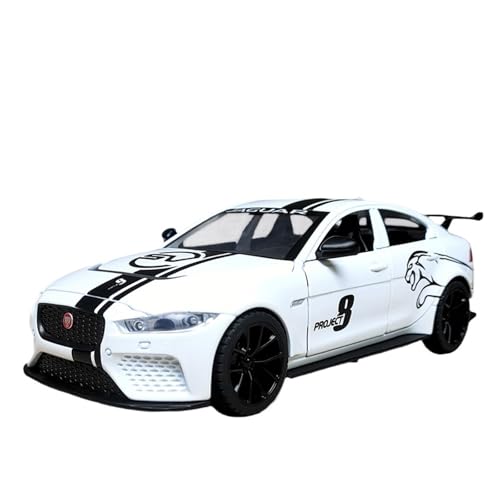 wenjiang Siebentüriges 1:24 XE Automodell Sportwagen Legierung Metall Kinderspielzeugauto Großes Simuliertes Rennauto for Jungen Ha(White) von wenjiang