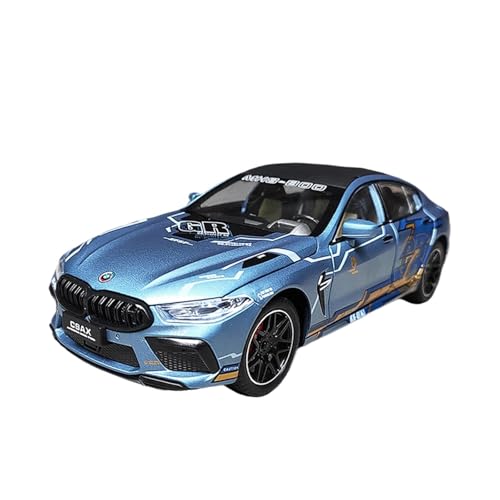 wenjiang for 1; 24 Legierung M8 Serie Automodell Simulation Coupe Thunder Edition Große Größe Bring Back The Force Funktion Junge Spielzeugauto(Blue) von wenjiang