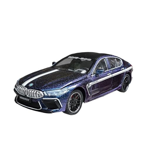 wenjiang for 1; 24 Legierung M8 Serie Automodell Simulation Coupe Thunder Edition Große Größe Bring Back The Force Funktion Junge Spielzeugauto(Purple) von wenjiang