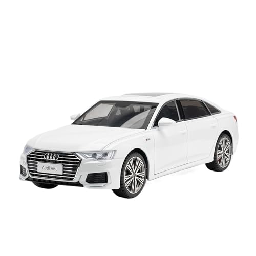 wenjiang for 1/18 A6l Auto Modell Legierung Simulation Sammlung Auto Modell Männliche Spielzeug Geschenk Auto Ornamente(White) von wenjiang