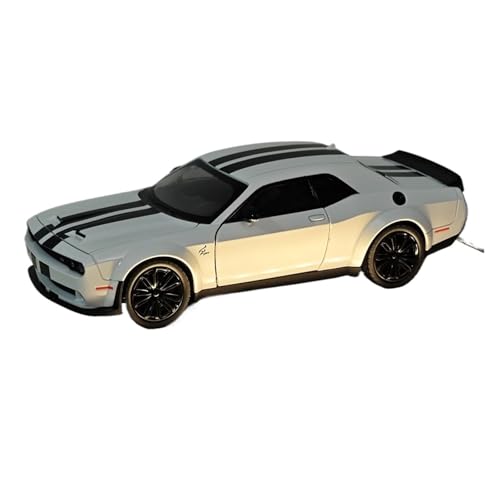 wenjiang for 1/22 Hellcat Sport Auto Auto Modell Ornamente Legierung Sport Auto Simulation Bumerang Spielzeug Auto Modell Junge Sammlung(White) von wenjiang