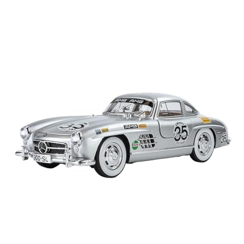 wenjiang for 1/24 300SL Klassische Auto Legierung Retro Nostalgie Simulation Auto Modell Ornament Junge Geschenk(Silver) von wenjiang