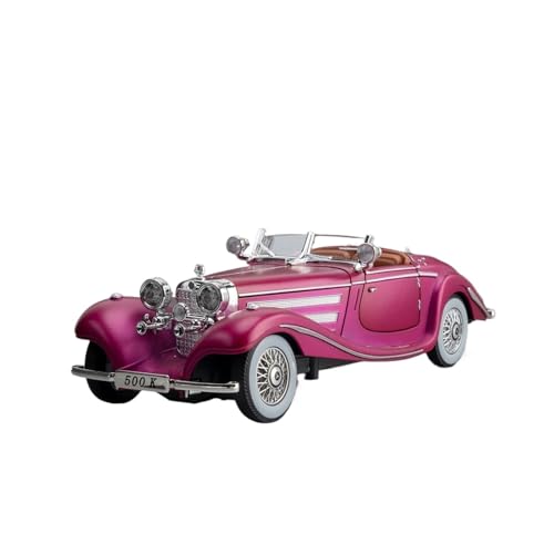 wenjiang for 1/24 500K Retro Klassische Auto Simulation Legierung Auto Modell Nostalgie Auto Modell Junge Spielzeug Auto Geschenk Ornamente(Purple) von wenjiang