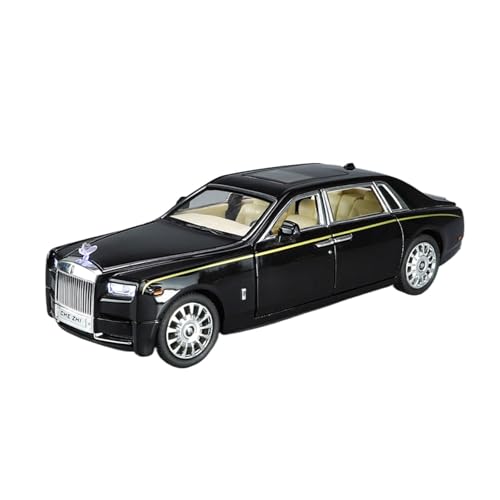 wenjiang for 1/24 Phantom Limousine Modell Ornament Cullinan Metall Spielzeug Auto Legierung Auto Modell Geschenk(Black) von wenjiang