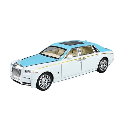 wenjiang for 1/24 Phantom Limousine Modell Ornament Cullinan Metall Spielzeug Auto Legierung Auto Modell Geschenk(Blue) von wenjiang