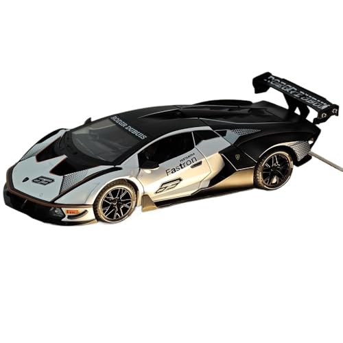 wenjiang for 1/24 SCV12 Auto Modell Sport Auto Geschenk Box Rot Grau Geschenk Legierung Simulation Auto Spielzeug Auto Ornament Sammlung(White) von wenjiang